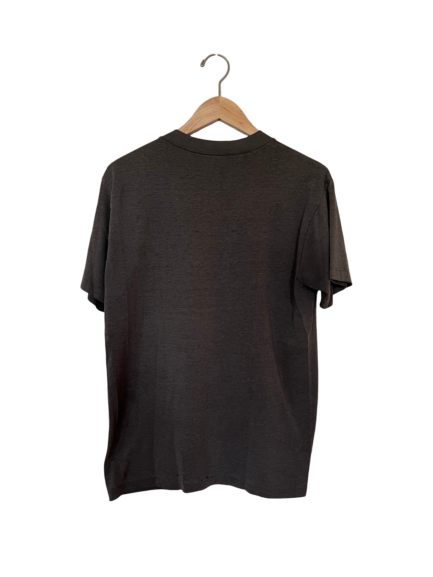 Vintage Faded Black Cat and Rose Neon Graphic Tee