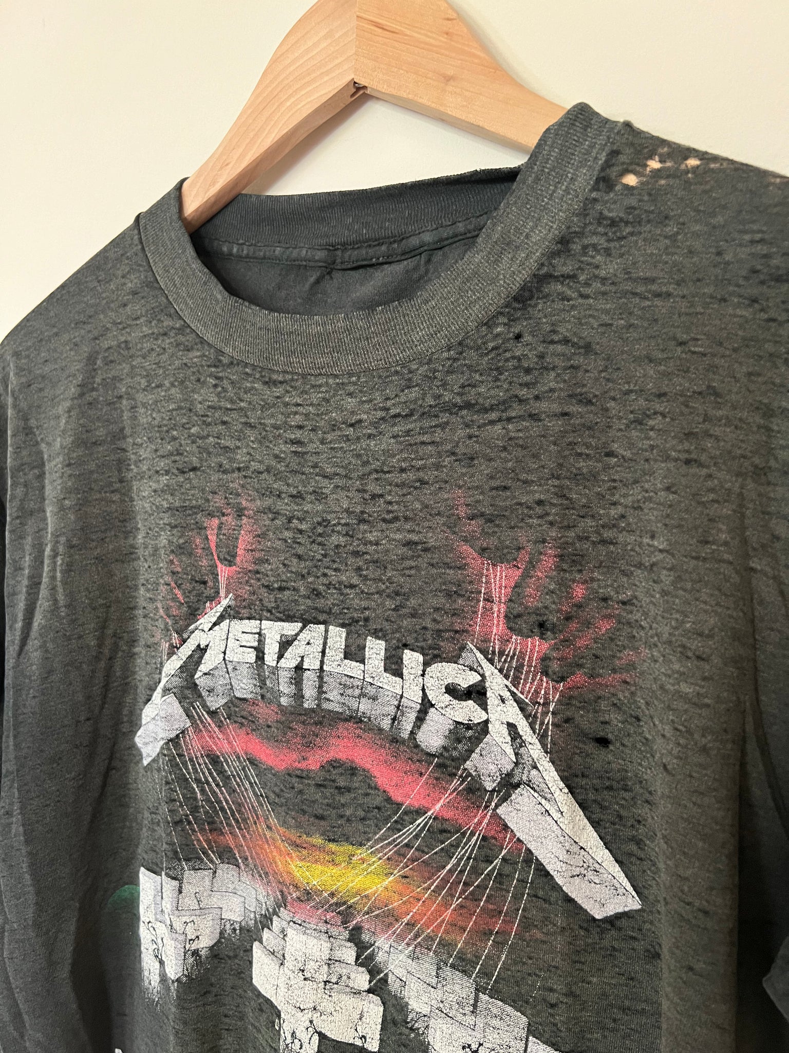 THIN METALLICA MASTER OF PUPPETS VINTAGE TEE