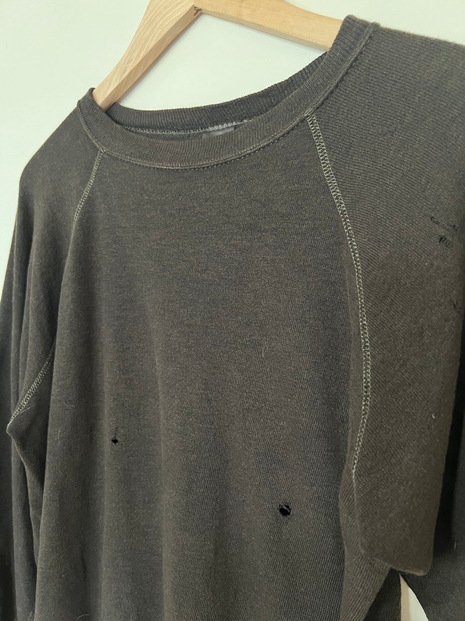 Vintage Crew Neck Thin Sweatshirt