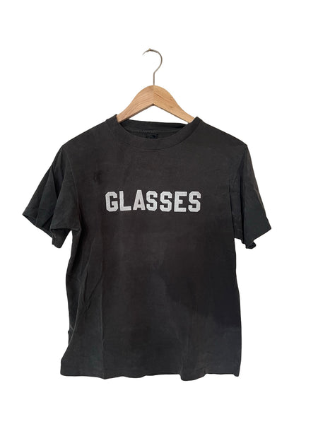 WASHED BLACK "GLASSES" VINTAGETEE