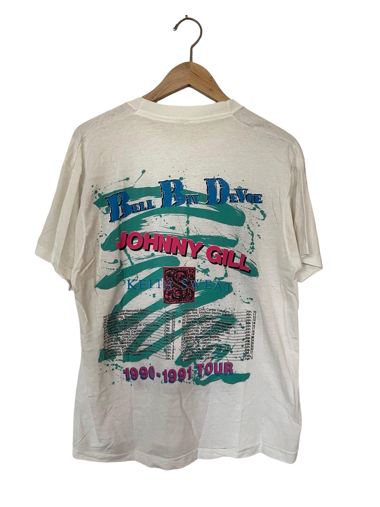 KEITH SWEAT, JOHNNY GILL, BEL BIV DEVOE VINTAGE TEE 1990-1991