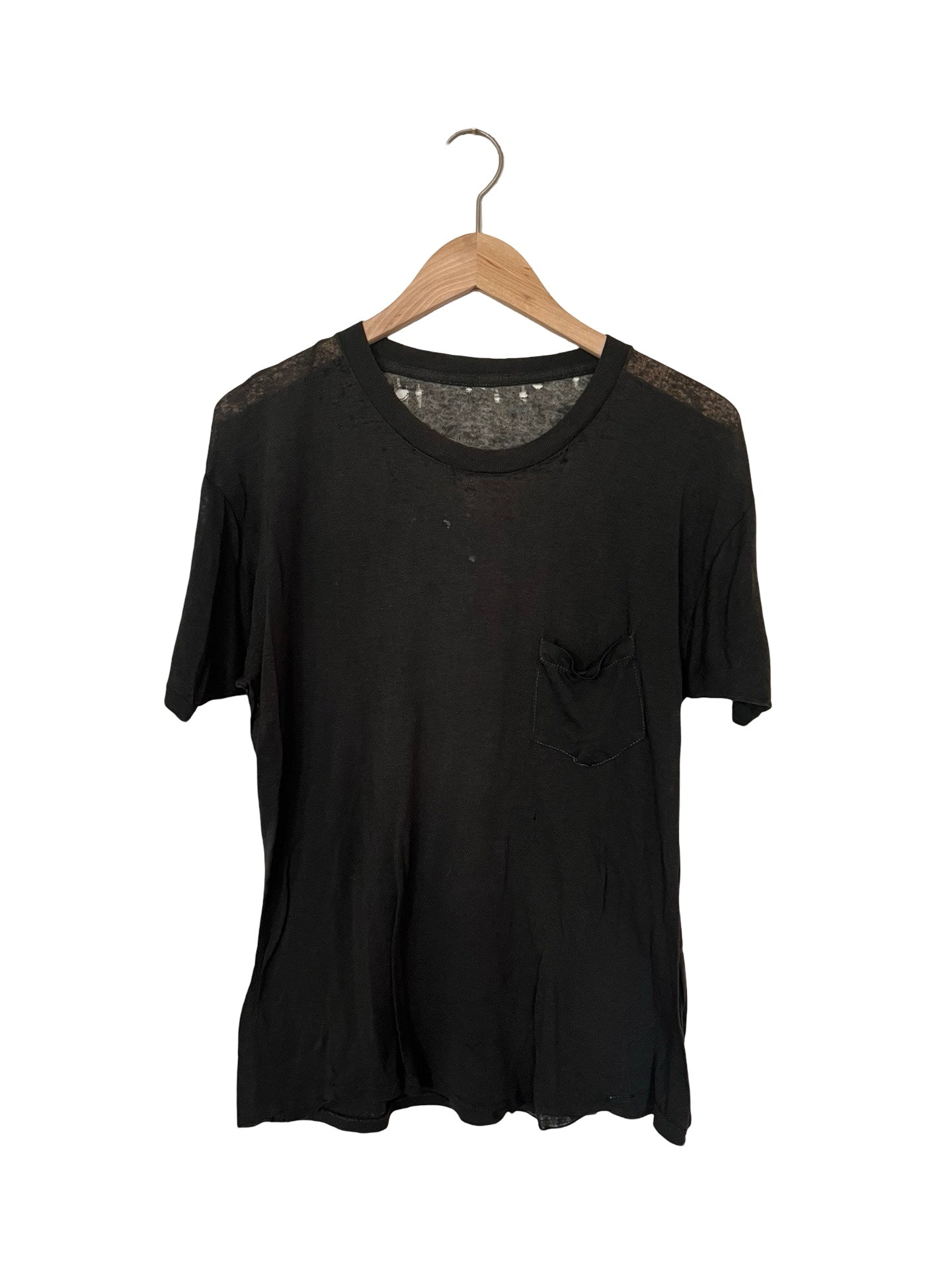 Vintage extra thin burnout pocket tee