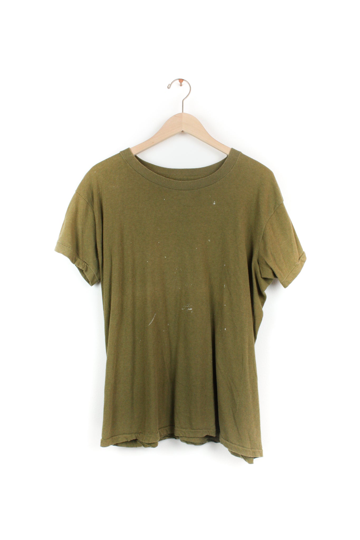 ARMY GREEN SOLID TEE 2