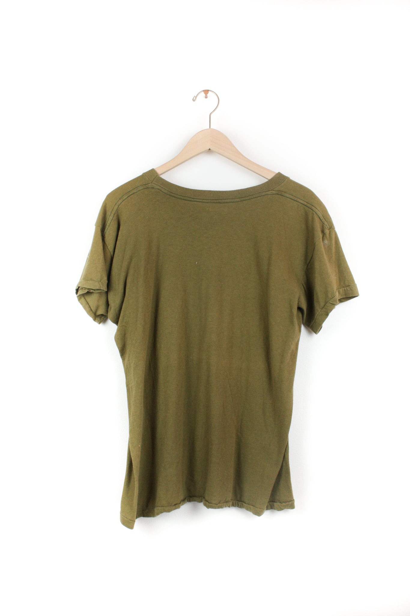 ARMY GREEN SOLID TEE 2